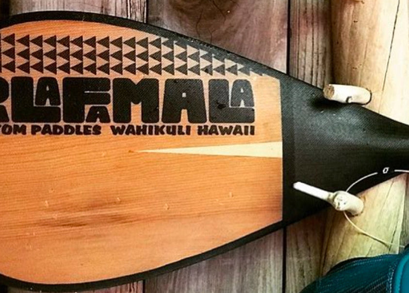 Cedar face Palafamala outrigger paddle